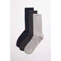Chaussettes sur Grenoble : Chaussettes Ysabel Mora Lot de 3 chaussettes basiques femme tons fonc&eacute;s Multicolore