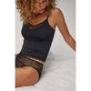 Slips Ysabel Mora Culotte midi dentelle noire Noir