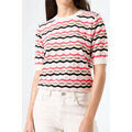 Sweat-shirt Garcia Pull ray&eacute; MAILLE Whitecap Rose