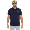 Polos sur Grenoble : Polo Von Dutch Polo homme maille piqu&eacute;e avec broderie East Bleu