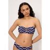 Maillots de bain Ysabel Mora Haut de bikini bandeau imprim&eacute; vagues marine, bonnet C Marine