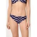 Maillots de bain sur Grenoble : Maillots de bain Ysabel Mora Bas de bikini imprim&eacute; vagues marine Marine