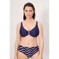 Maillots de bain sur Grenoble : Maillots de bain Ysabel Mora Haut de bikini bleu marine avec fermeture &agrave; agrafes, bonnet D Marine