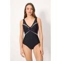 Maillots de bain sur Grenoble : Maillots de bain Ysabel Mora Maillot de bain amincissant &agrave; paillettes noires, bonnet B Noir