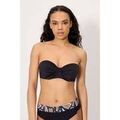 Maillots de bain sur Grenoble : Maillots de bain Ysabel Mora Haut de bikini bandeau noir, bonnets C et D