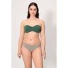 Maillots de bain Ysabel Mora Haut de bikini bandeau en micropiqu&eacute; vert bouteille bonnet C Vert
