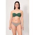 Maillots de bain sur Grenoble : Maillots de bain Ysabel Mora Haut de bikini bandeau en micropiqu&eacute; vert bouteille bonnet C Vert