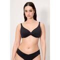 Maillots de bain sur Grenoble : Maillots de bain Ysabel Mora Haut de bikini amincissant en micropiqu&eacute; noir, bonnet C Noir