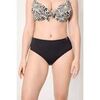 Maillots de bain Ysabel Mora Culotte de bikini amincissante taille haute en micropiqu&eacute; noir Noir