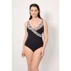 Maillots de bain Ysabel Mora Maillot de bain gainant en micropiqu&eacute; noir, bonnet C Noir