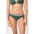 Maillots de bain sur Grenoble : Maillots de bain Ysabel Mora Culotte de bikini midi en micropiqu&eacute; imprim&eacute; vert bouteille Vert