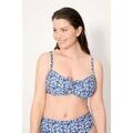 Maillots de bain sur Grenoble : Maillots de bain Ysabel Mora Haut de bikini amincissant bleu Liberty, bonnets D et E