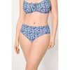Maillots de bain Ysabel Mora Culotte de bikini amincissante Liberty bleue taille haute