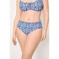 Maillots de bain Ysabel Mora Culotte de bikini amincissante Liberty bleue taille haute Grenoble