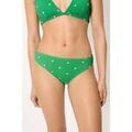 Maillots de bain Ysabel Mora Bas de bikini piqu&eacute; &agrave; pois vert Vert Grenoble