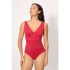 Maillots de bain Ysabel Mora Maillot de bain gainant amincissant, rouge, bonnet B
