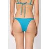 Maillots de bain Ysabel Mora Bas de bikini br&eacute;silien taille basse &agrave; paillettes bleues Bleu