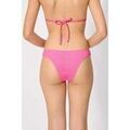 Maillots de bain Ysabel Mora Culotte de bikini br&eacute;silienne &agrave; texture rose Rose