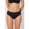 Maillots de bain Ysabel Mora Culotte de bikini midi noire textur&eacute;e Noir