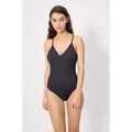 Maillots de bain sur Grenoble : Maillots de bain Ysabel Mora Maillot de bain triangle noir textur&eacute;, bonnet B Noir