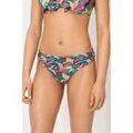 Maillots de bain sur Grenoble : Maillots de bain Ysabel Mora Culotte de bikini gainante mi-longue &agrave; motifs de feuilles Multicolore