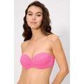 Maillots de bain sur Grenoble : Maillots de bain Ysabel Mora Haut de bikini push-up rose textur&eacute;, bonnet C Rose