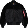 Veste Alpha Industries MA-1 Teddy Bomber - black Grenoble