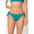 Maillots de bain sur Grenoble : Maillots de bain Ysabel Mora Bas de bikini turquoise textur&eacute; &agrave; n?ud Bleu