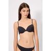 Maillots de bain Ysabel Mora Haut de bikini noir textur&eacute;, bonnet B Noir
