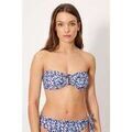 Maillots de bain sur Grenoble : Maillots de bain Ysabel Mora Haut de bikini bandeau bleu Liberty, bonnet B