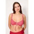 Maillots de bain Ysabel Mora Haut de bikini amincissant &agrave; fleurs roses et rouges, bonnet D Multicolore Grenoble