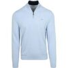 Sweat-shirt Mcgregor Pull Demi-Zip Coton-Cachemire Bleu Poudr&eacute; Bleu