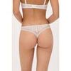 Strings Ysabel Mora String blanc avec dentelle blanche Blanc