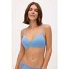 Rembourr&eacute;s Ysabel Mora Soutien-gorge rembourr&eacute; sans armatures en dentelle bleue Bleu