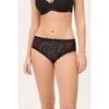 Culottes & slips Ysabel Mora Culotte midi en dentelle noire Noir