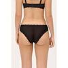 Slips Ysabel Mora Culotte br&eacute;silienne en dentelle noire Noir