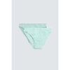 Slips Ysabel Mora Lot de 2 mini-culottes &agrave; imprim&eacute; aigue-marine Bleu