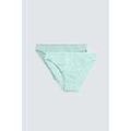Slips Ysabel Mora Lot de 2 mini-culottes &agrave; imprim&eacute; aigue-marine Bleu Grenoble