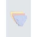 Slips Ysabel Mora Lot de 3 slips midi basiques en coton Multicolore Grenoble