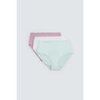 Slips Ysabel Mora Lot de 3 slips basiques en coton taille haute Multicolore