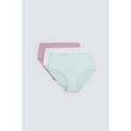 Culottes & autres bas
sur Grenoble : Slips Ysabel Mora Lot de 3 slips basiques en coton taille haute Multicolore