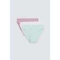Culottes & autres bas
sur Grenoble : Slips Ysabel Mora Lot de 3 slips midi basiques en coton Multicolore