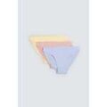 Slips Ysabel Mora Lot de 3 mini-culottes basiques en coton Multicolore Grenoble