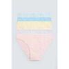 Slips Ysabel Mora Lot de 6 mini-culottes unies et &agrave; motifs Multicolore