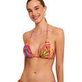 Maillots de bain sur Grenoble : Maillots de bain Selmark Haut maillot de bain triangle pr&eacute;form&eacute; SUNSET Mare Orange
