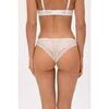 Slips Ysabel Mora Culotte br&eacute;silienne blanche avec dentelle blanche Blanc