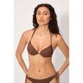 Maillots de bain sur Grenoble : Maillots de bain Ysabel Mora Haut de bikini push-up double ajour&eacute; marron, bonnet B Marron