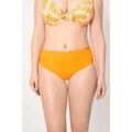 Maillots de bain sur Grenoble : Maillots de bain Ysabel Mora Culotte de bikini amincissante taille haute en micropiqu&eacute; jaune Orange