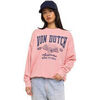 Sweat-shirt Von Dutch Sweat femme relax fit col rond avec print devant College