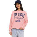 Sweat-shirt Von Dutch Sweat femme relax fit col rond avec print devant College